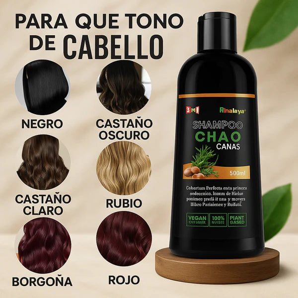 SHAMPOO CHAO CANAS + TRATAMIENTO